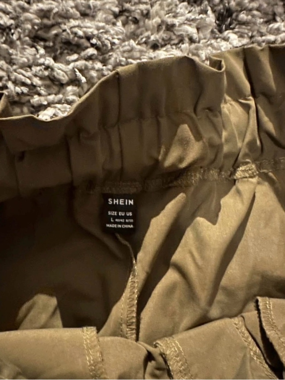 SHEIN Olive Green Straight Leg Pants - Picture 3 of 3